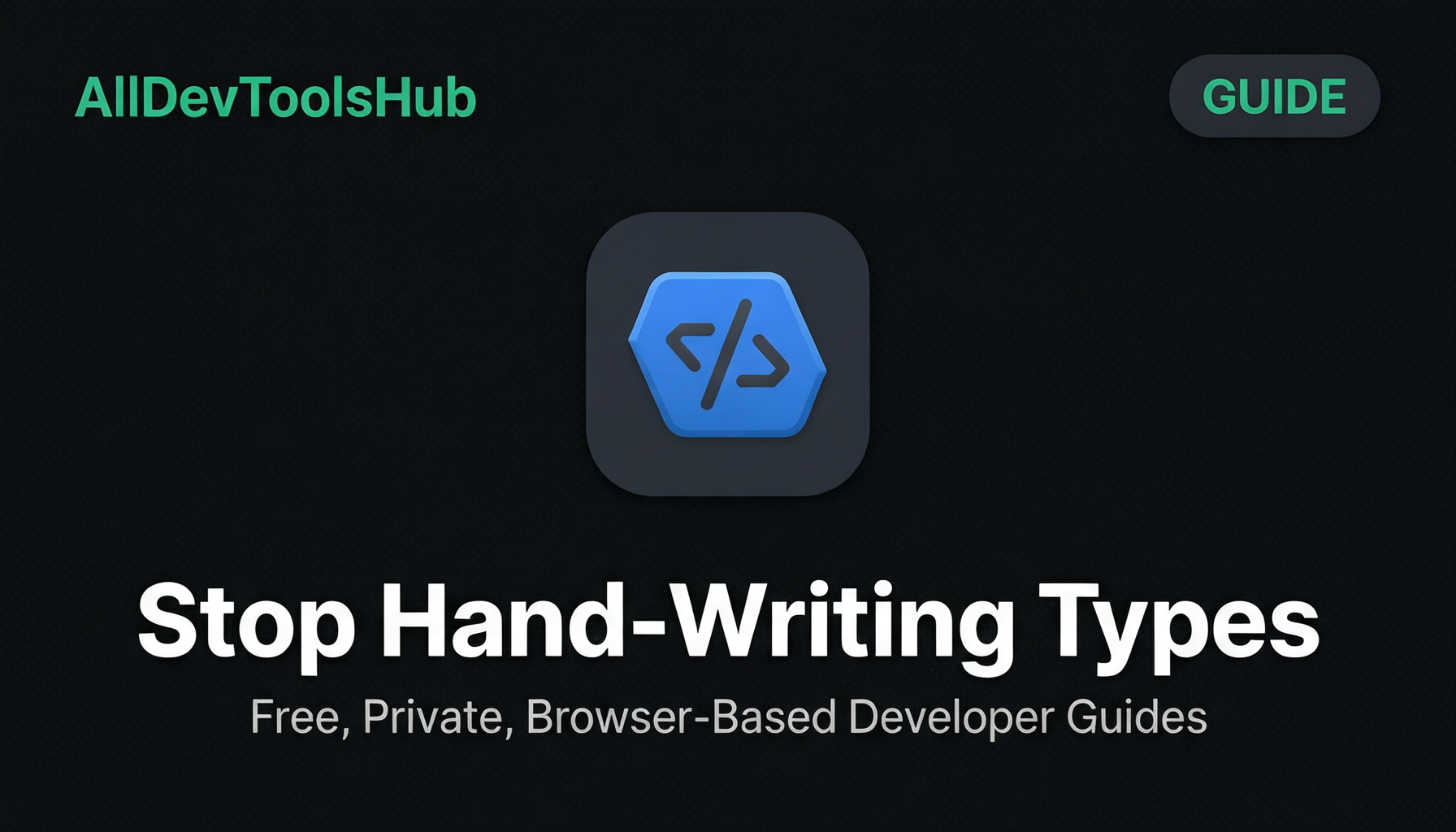 Stop Hand-Writing Your Types: The Engineering Case for JSON-to-Type Codegen